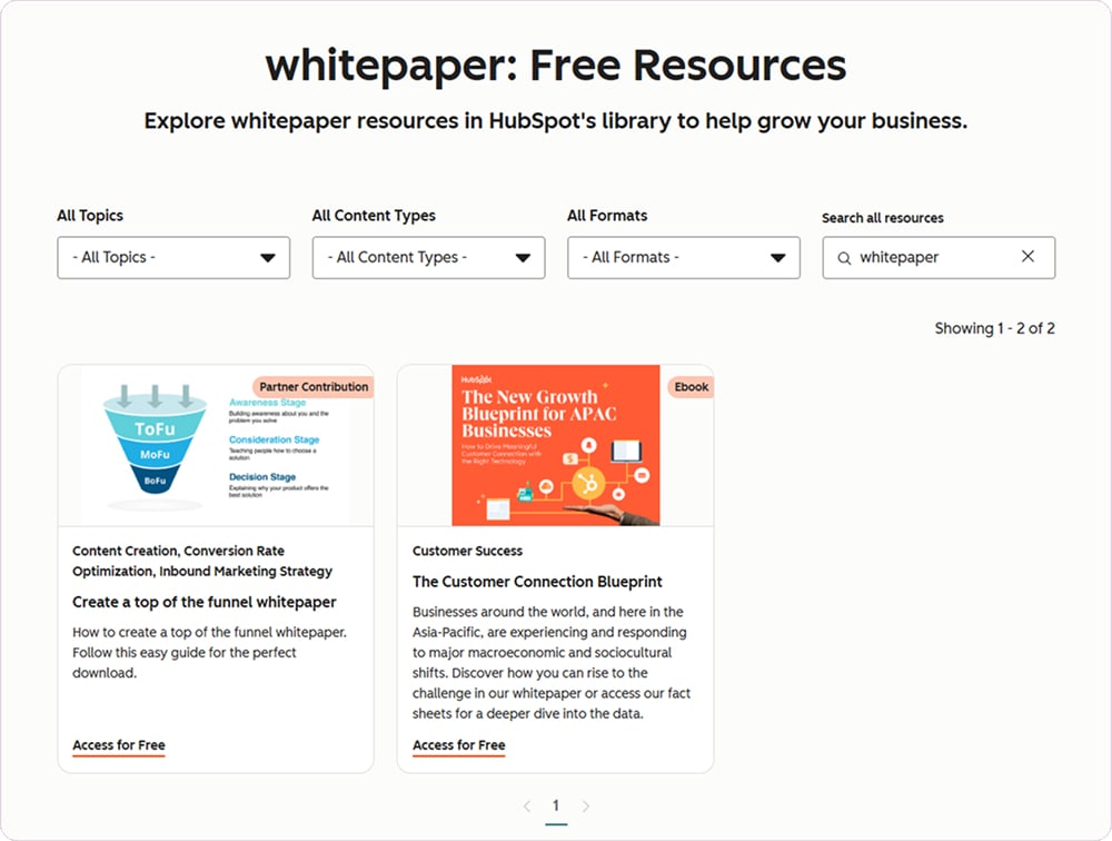 HubSpot Whitepapers
