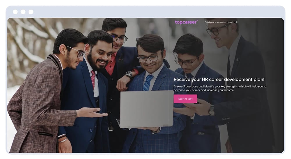 Startseite des Quiz für den indischen Markt