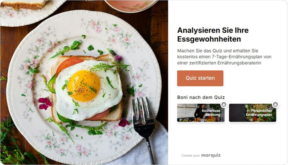 Quiz mit Lead-Magnet
