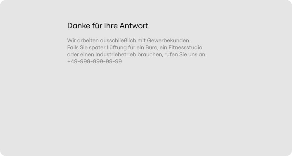 Abbruchseite als Variante der Danke-Seite