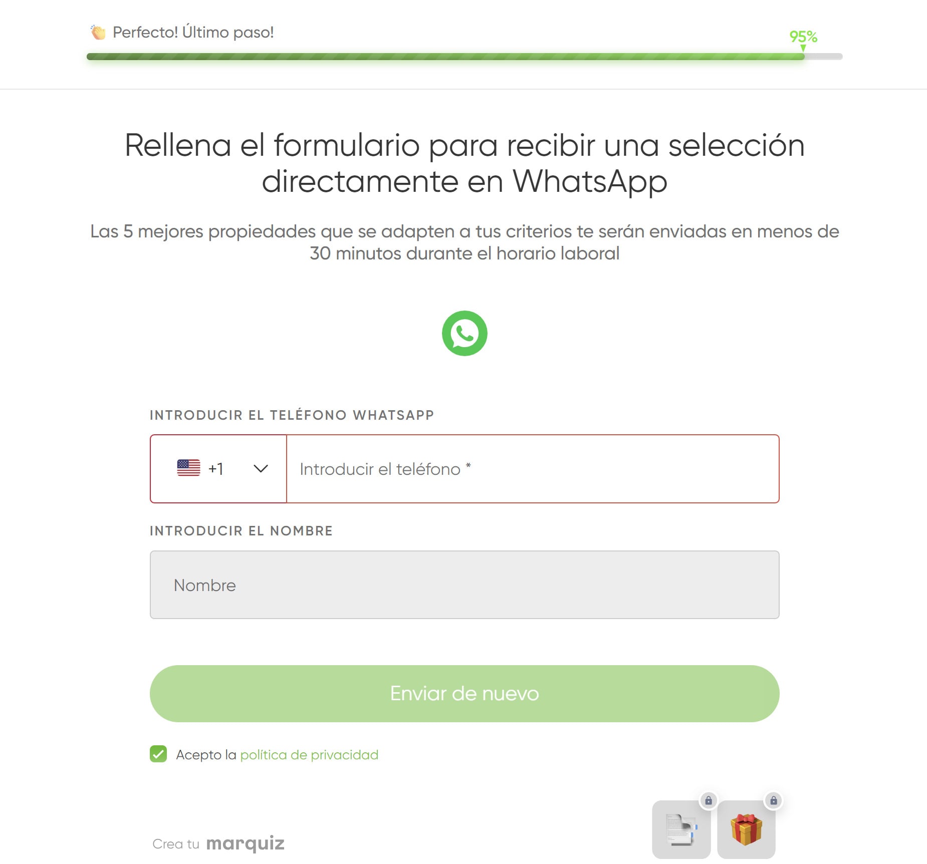 Lead form