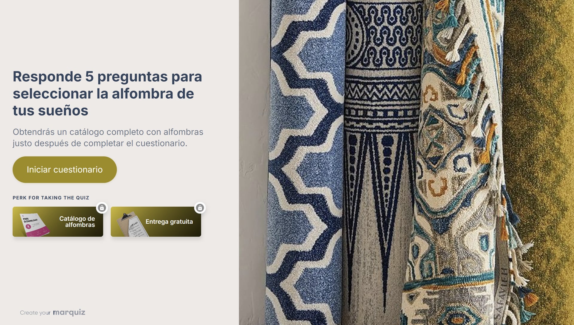 Quiz para Encontrar la Alfombra de Tus Sueños