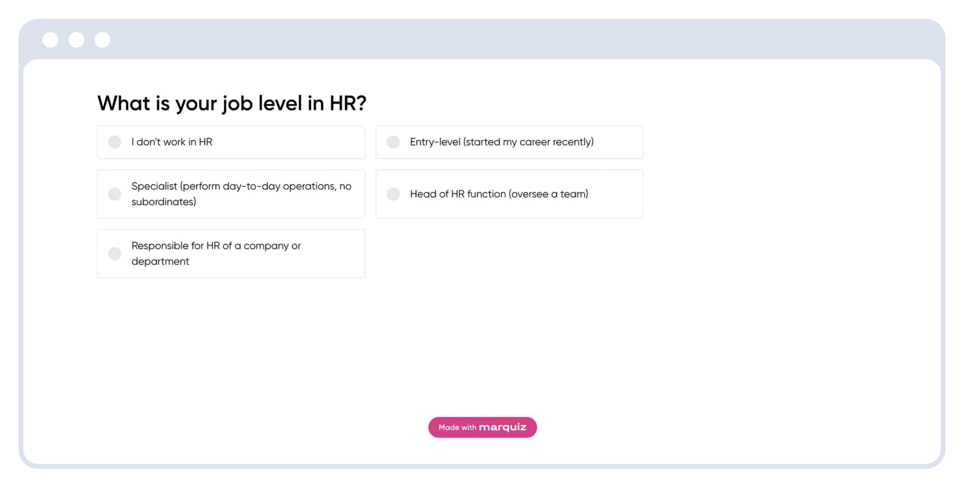 First question