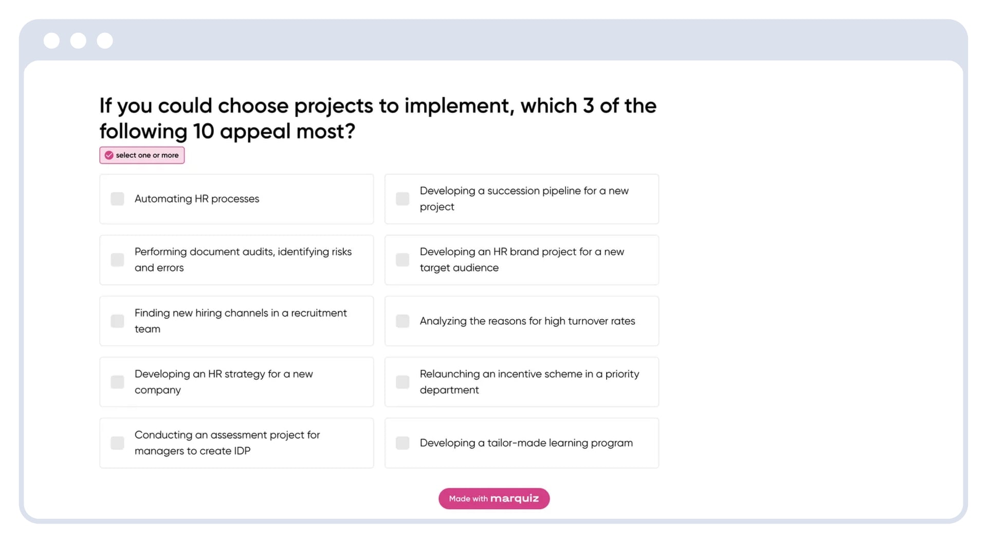third question