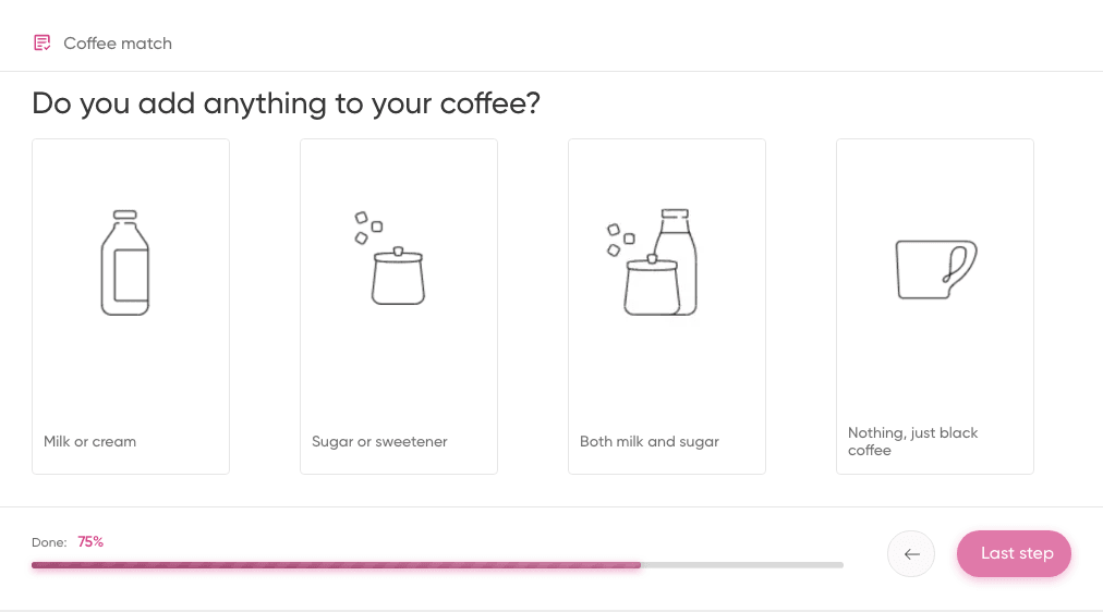 choose coffee quiz
