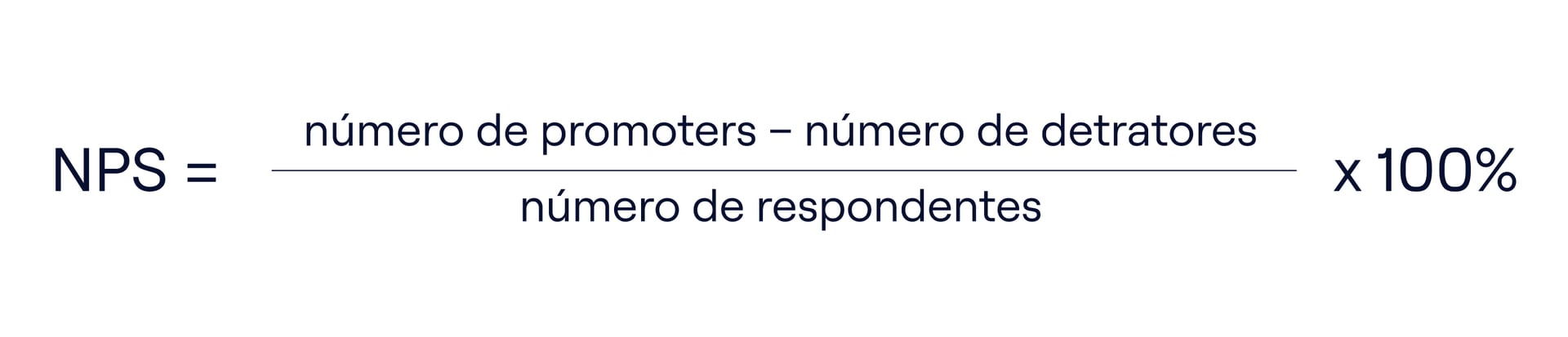Fórmula para calcular o NPS