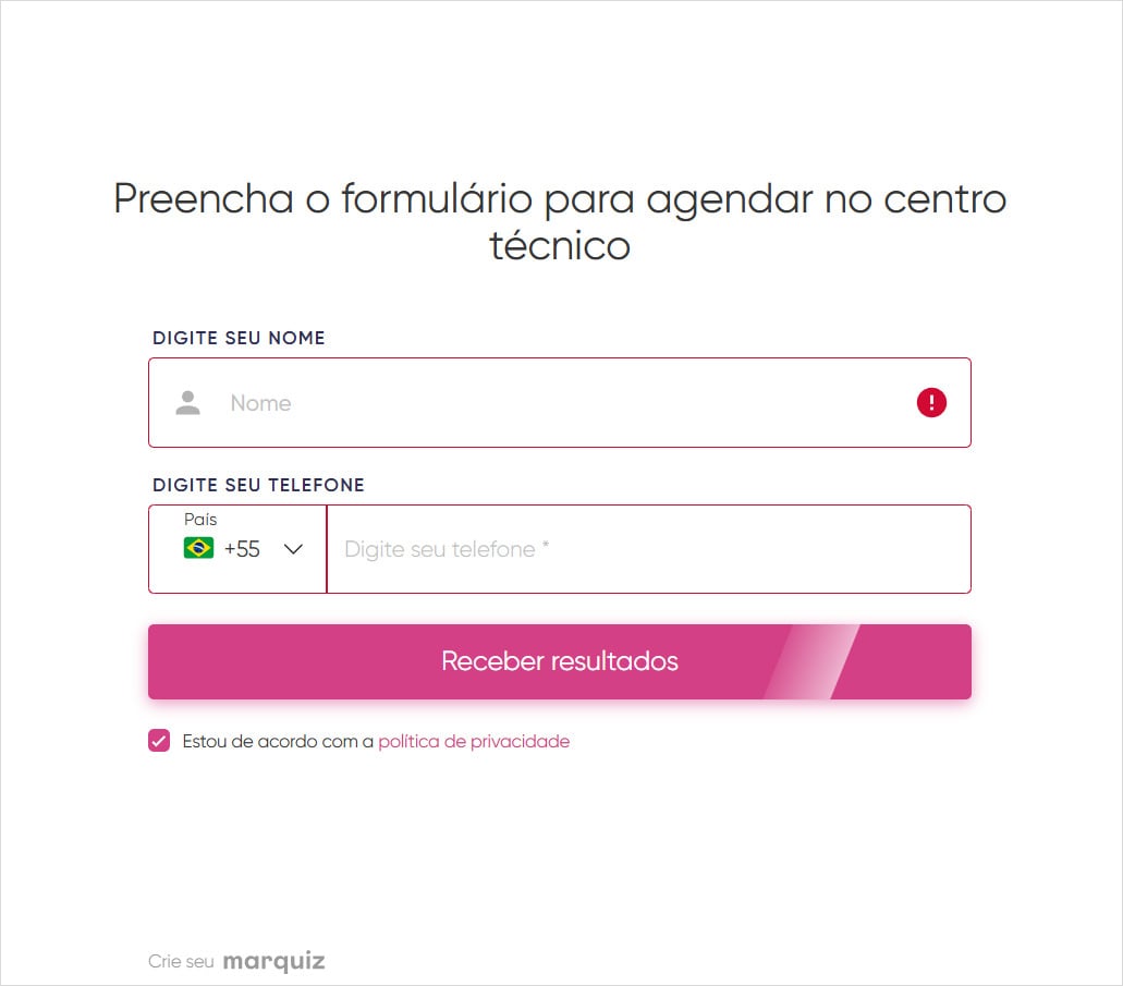 Lead page example