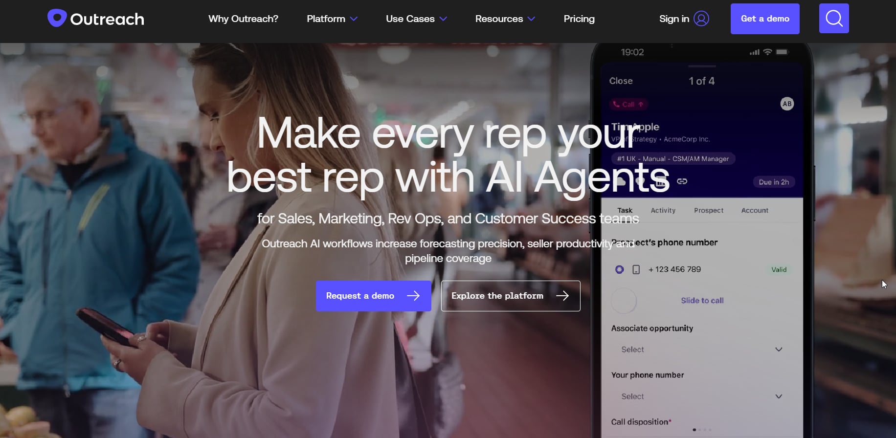 Outreach landing page