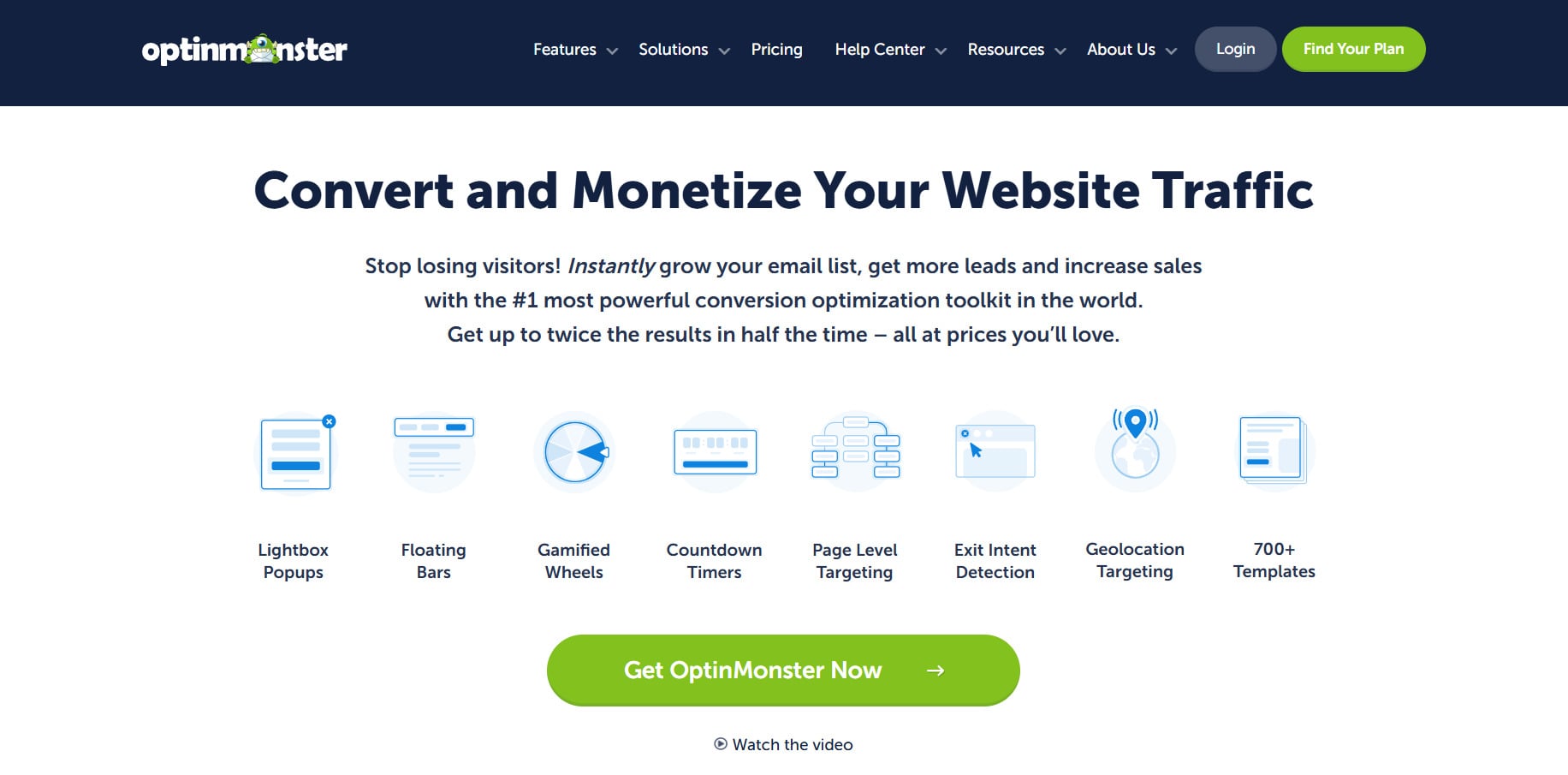 OptinMonster ain page