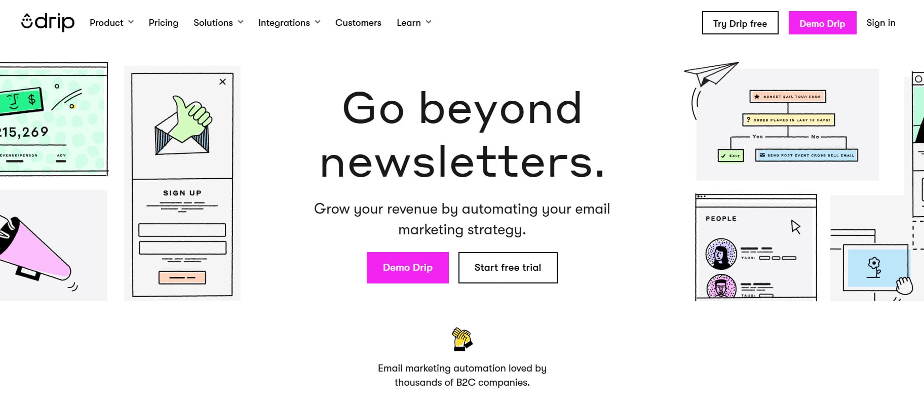 Drip main page