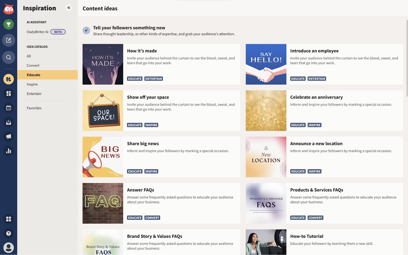 Hootsuite panel