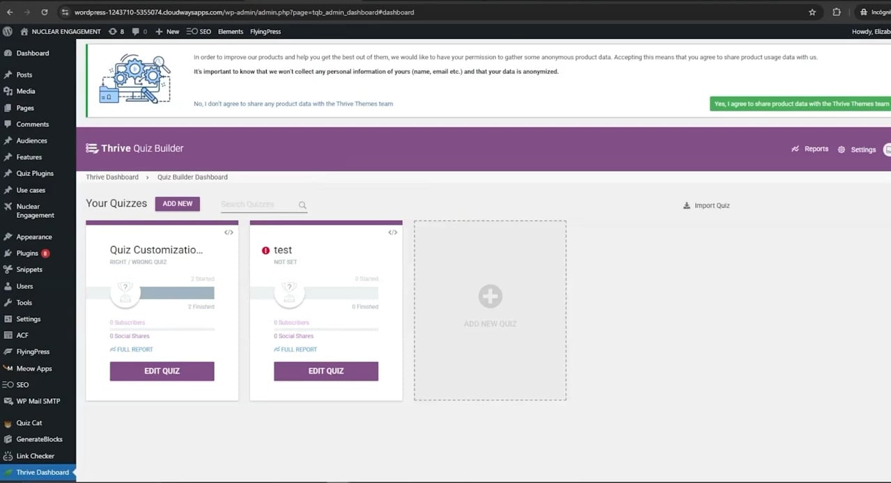 Thrive Quiz Builder