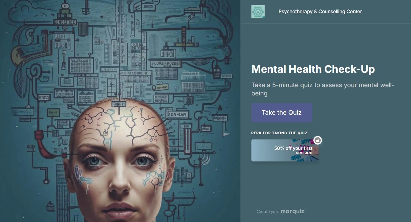 Wellbeing quiz example