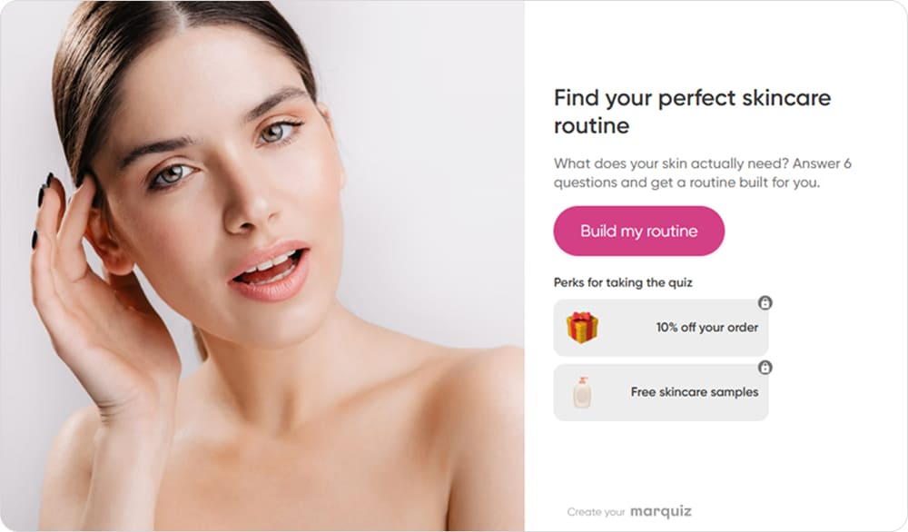The start page offers a solution rather than a form, and that's what makes people click
