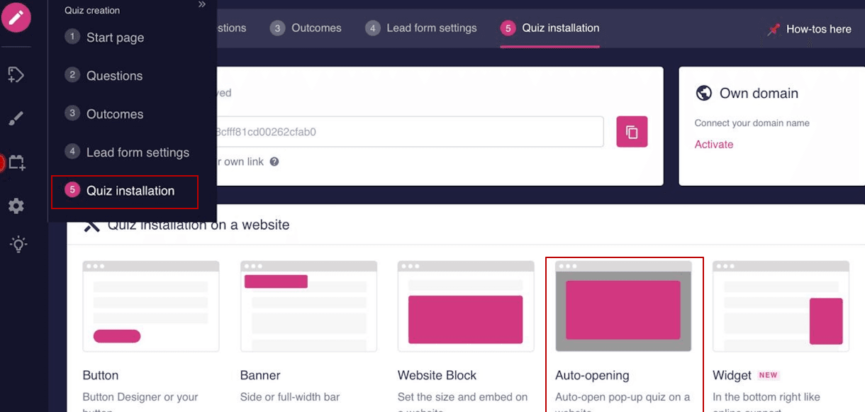 How do I add Marquiz to my site 1