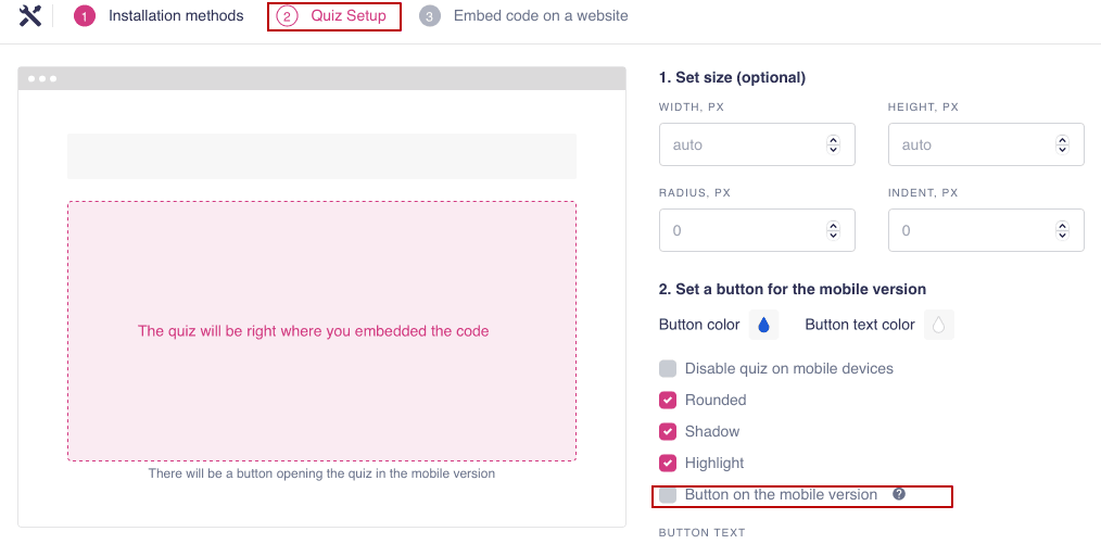 How do I add Marquiz to my site 7