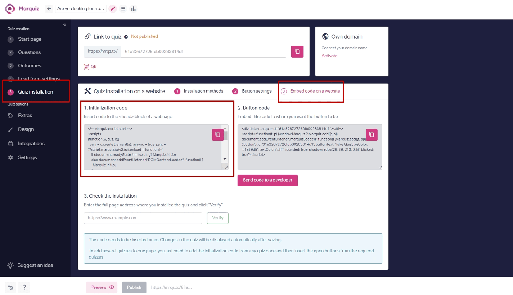 How to add Marquiz to a website using Google Tag Manager (GTM)