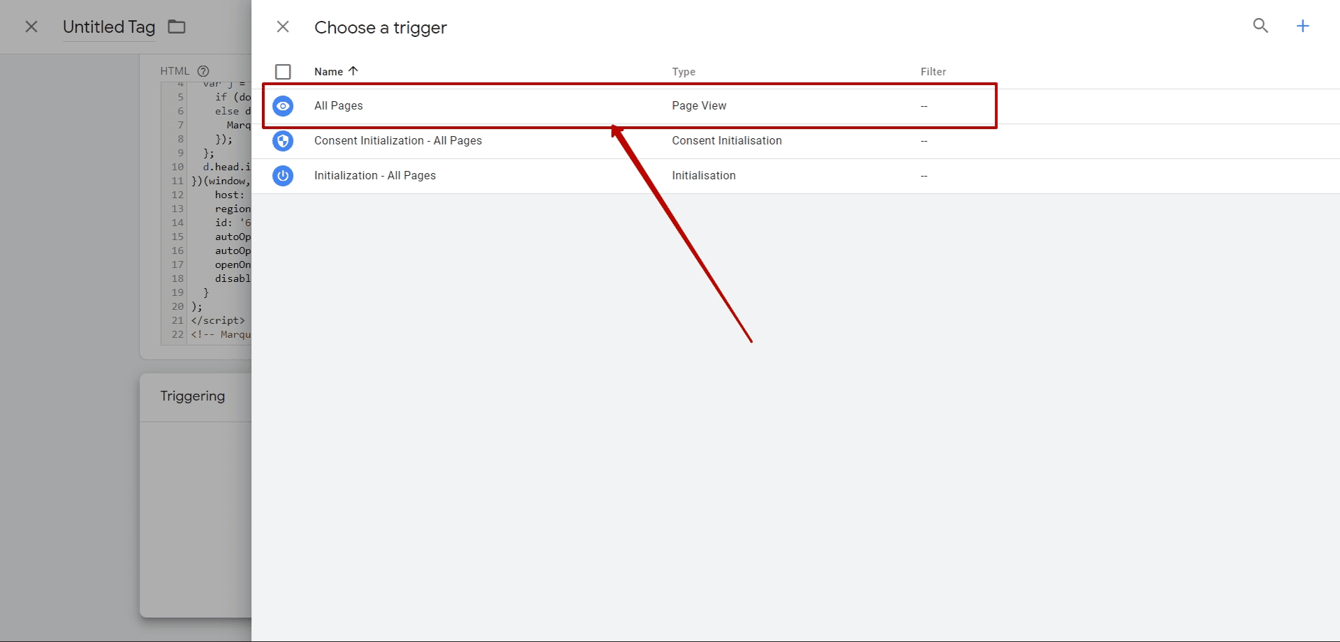 How to add Marquiz to a website using Google Tag Manager (GTM) 5