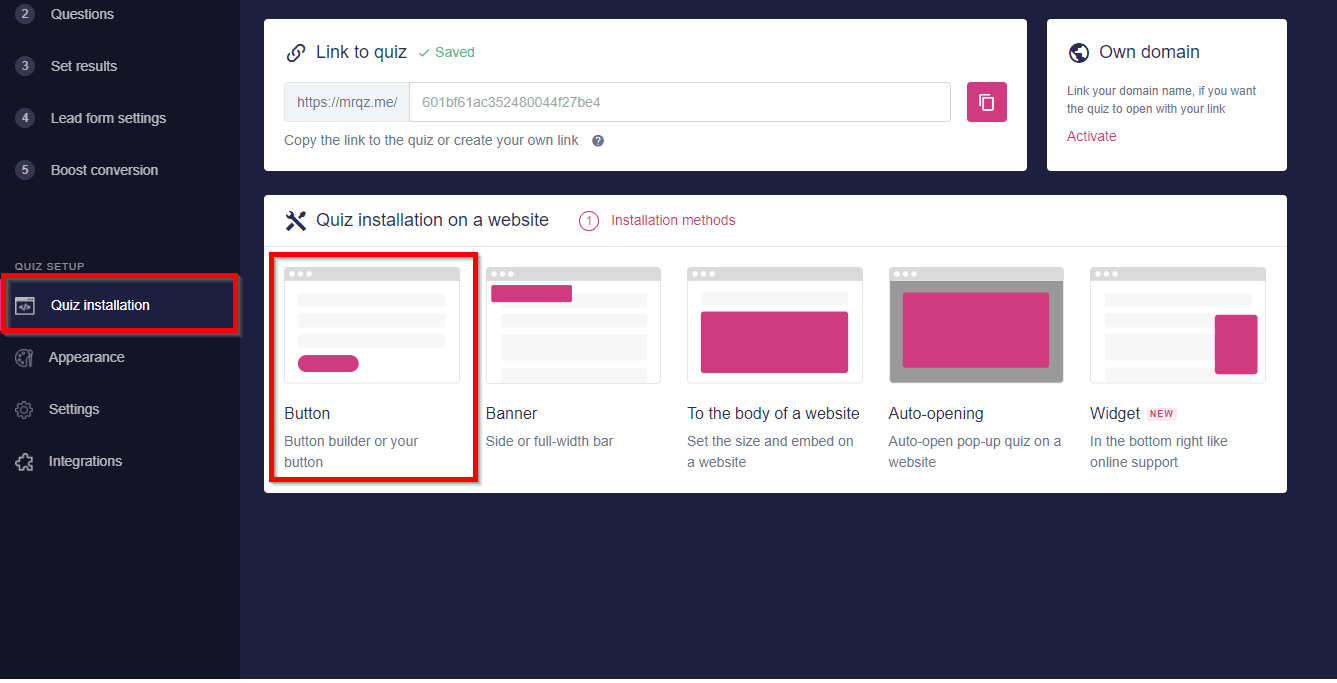 How to install Marquiz on to your Unbounce website 15