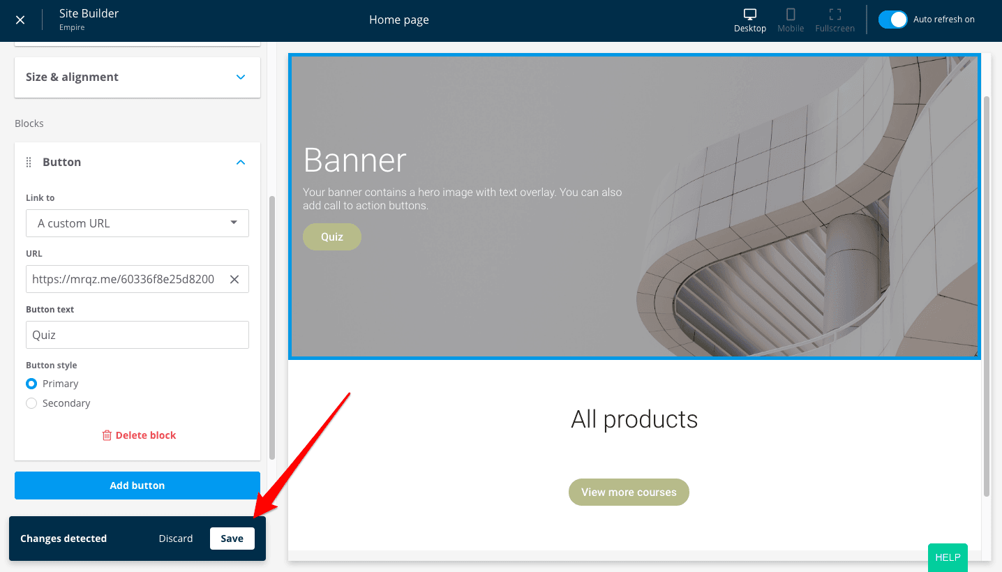 How to install Marquiz to Thinkific 7