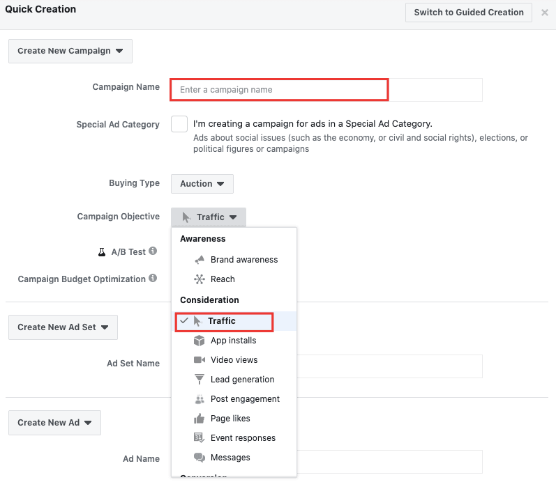 How to set up your quiz with Facebook ads 2