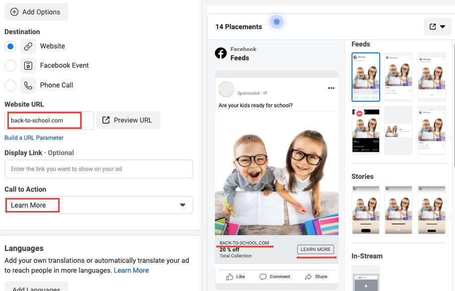 How to set up your quiz with Facebook ads 9
